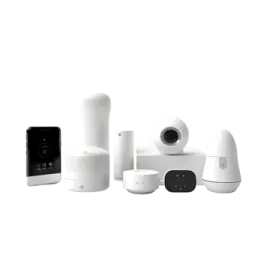 the home security system is shown in white