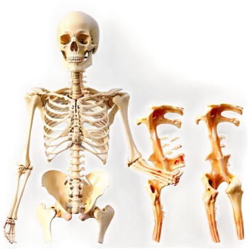 a model of a human skeleton