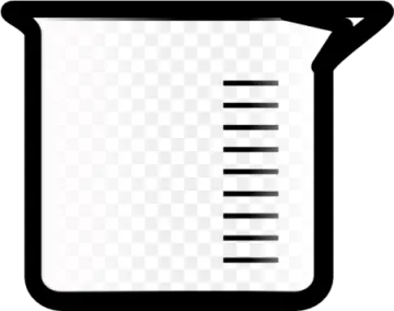 a black and white icon of a measuring scale