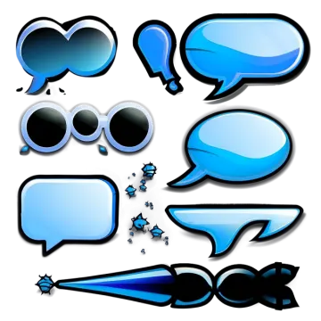 a set of speech bubbles with different shapes