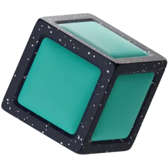 an image of a green and black object