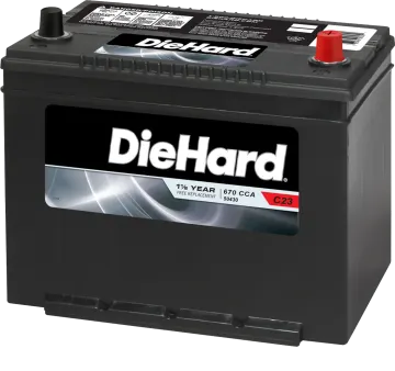 a car battery on a white background