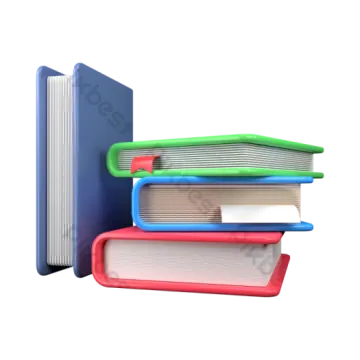 three books stacked on top of each other books