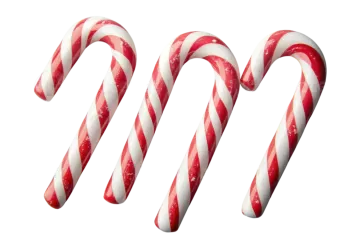 candy canes on a white background