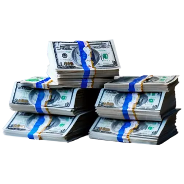 a stack of hundred dollar bills