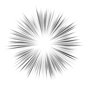 a black and white star burst icon