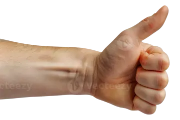 a man's hand with a thumb on it
