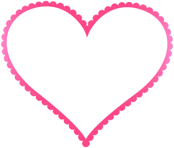 a heart shaped frame