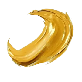 a golden liquid on a white background