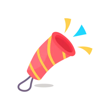 an illustration of a red and yellow fire exor