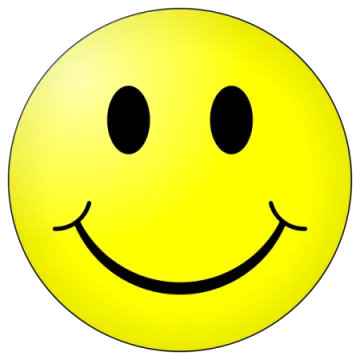 a smiley face with a smile on it's face