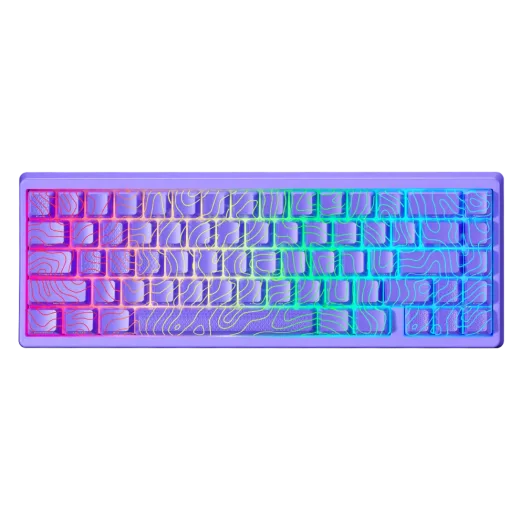 a close up view of the backlit keyboard