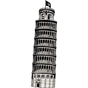 the leaning tower of pisa, italy
