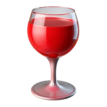a red wine glass