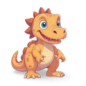 an illustration of a cute baby dragon