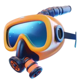 a mask with goggles on it