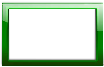 a green frame on a white background