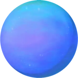 a blue ball with stars on it