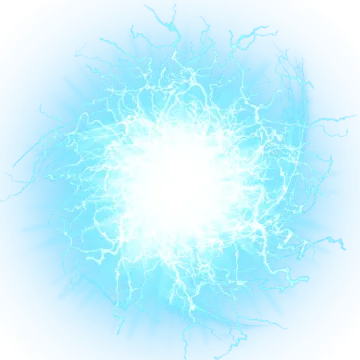 an image of a blue and white explosion