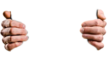 a pair of hands showing thumbs