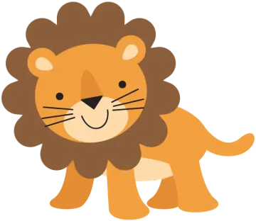 a cartoon lion with a big mane