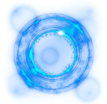 an abstract blue and white background with circles
