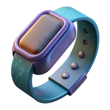 an apple watch with a blue band