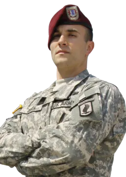 the man is wearing a uniform