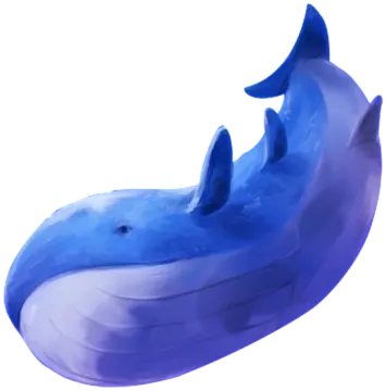 a blue and white dolphin swimming ring