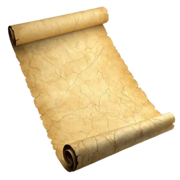 an old scroll on a white background
