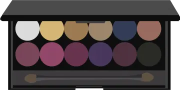 a makeup palette with different shades