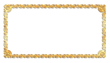 a gold frame on a white background