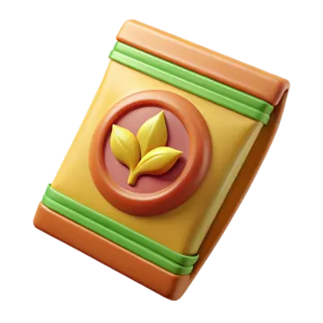 a toy with a leaf on top of it