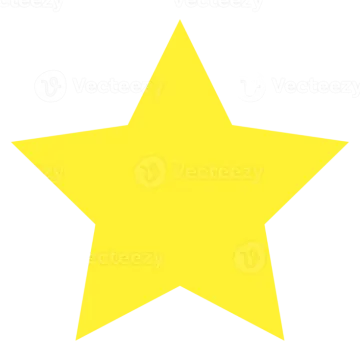 a gold star on a white background