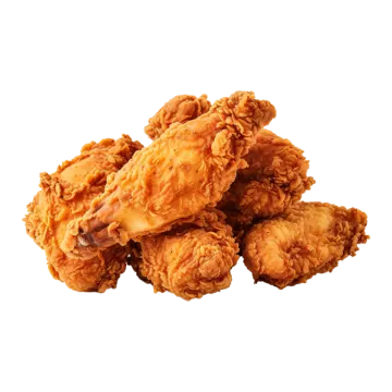 a pile of fried chicken