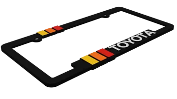 a license plate with the word toyota on it