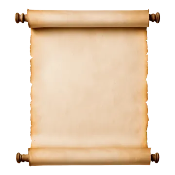 an old scroll on a white background