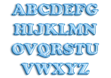 a set of alphabets in the form of letters