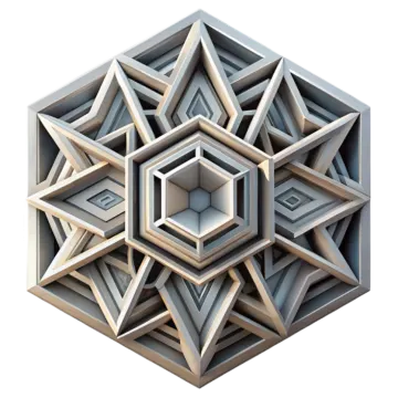 an image of a cube made out of wood