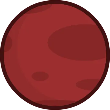 an image of a red planet