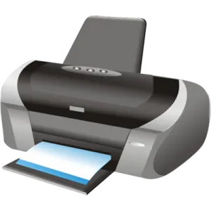 a printer on a white background