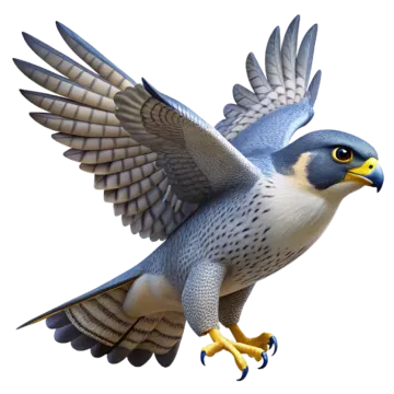 the bird is flying