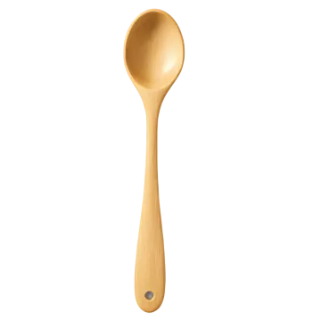 a wooden spoon on a white background