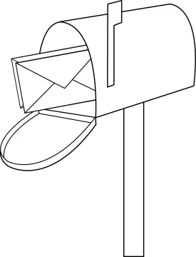 free printable mailbox coloring pages for kids