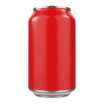 a red can of soda