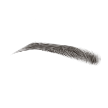 a close up view of an eyebrow