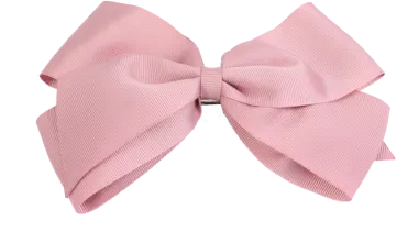 a pink bow on a white background