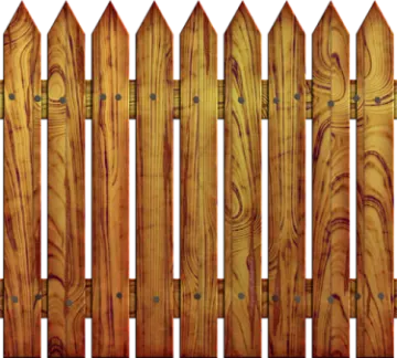a wooden fence on a white background