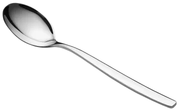 a spoon on a white background