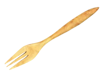 a wooden spoon with a long handle on it